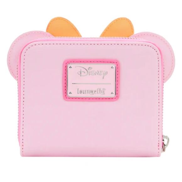 Loungefly Pastel Ghost Minnie Mouse Glow-in-the-Dark Zip Around Wallet - Picture 2 of 14